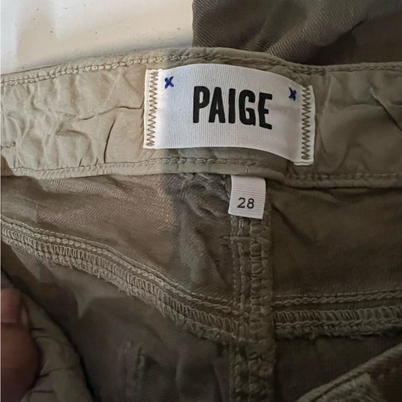 PAIGE HOXTON ULTRA SKINNY JEANS with ankle zippers in brown beige women’s 28 - Picture 13 of 13